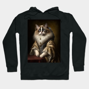 Royal Portrait of a Ragdoll Cat Hoodie